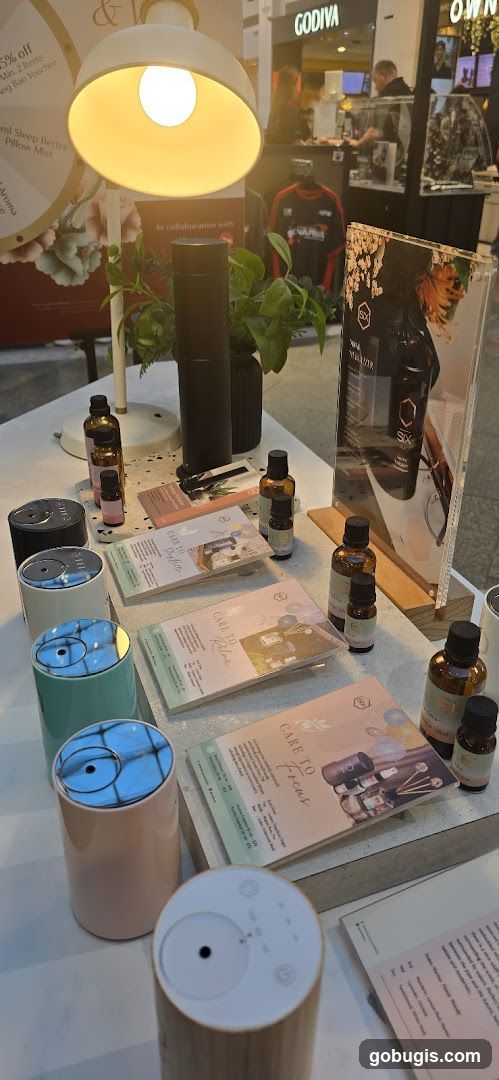 Aroma Diffusers and Essential Oils Display
