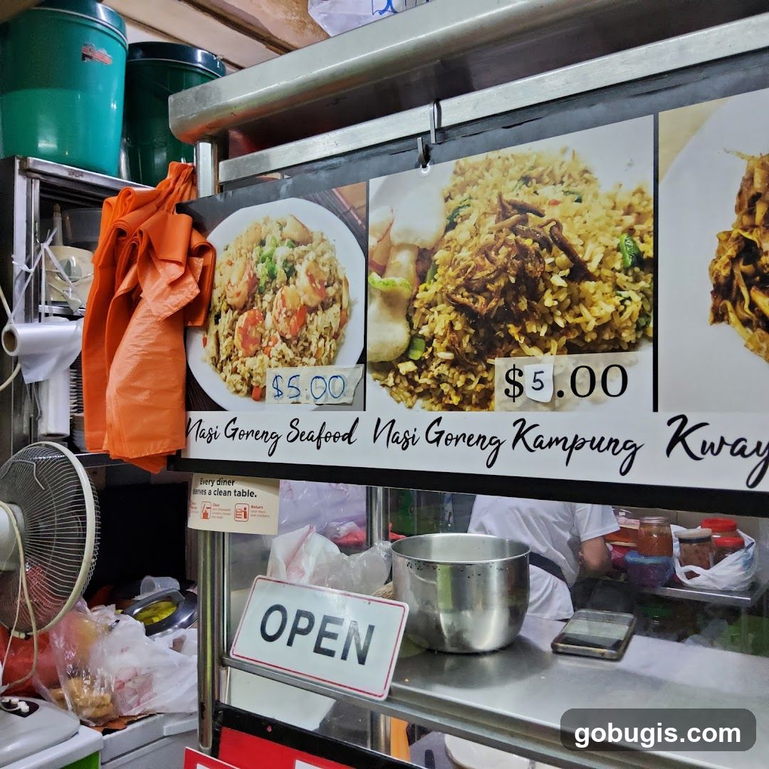 Food stall display