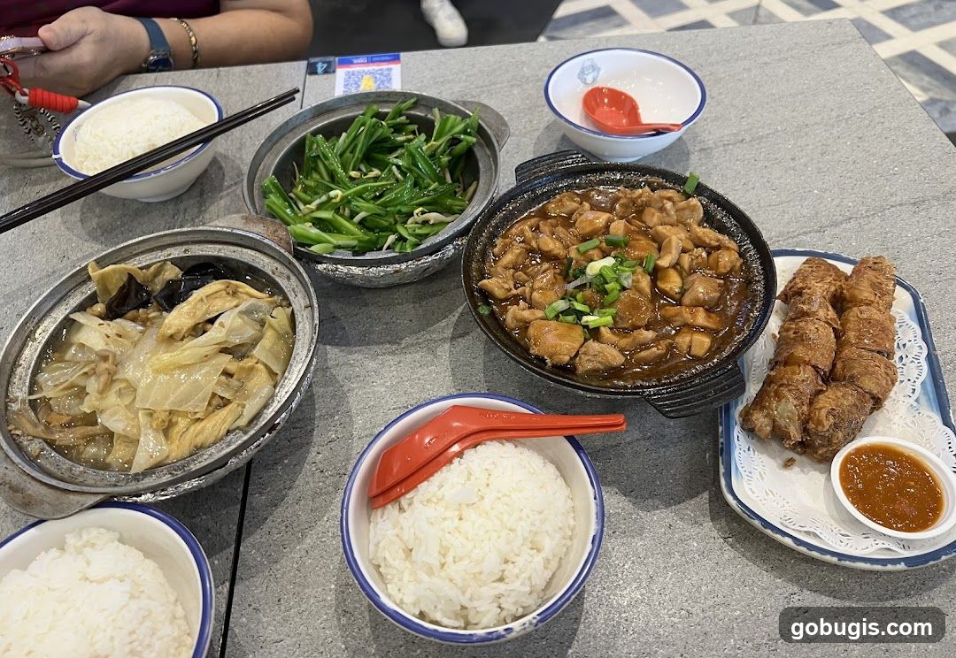 Chinese Food Spread