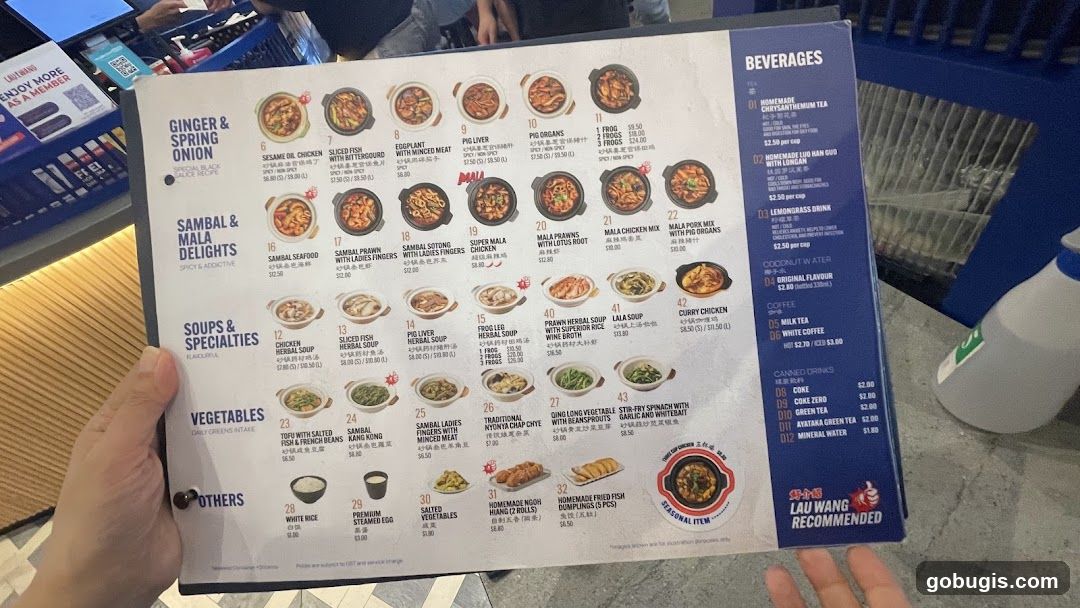 Lau Wang Menu