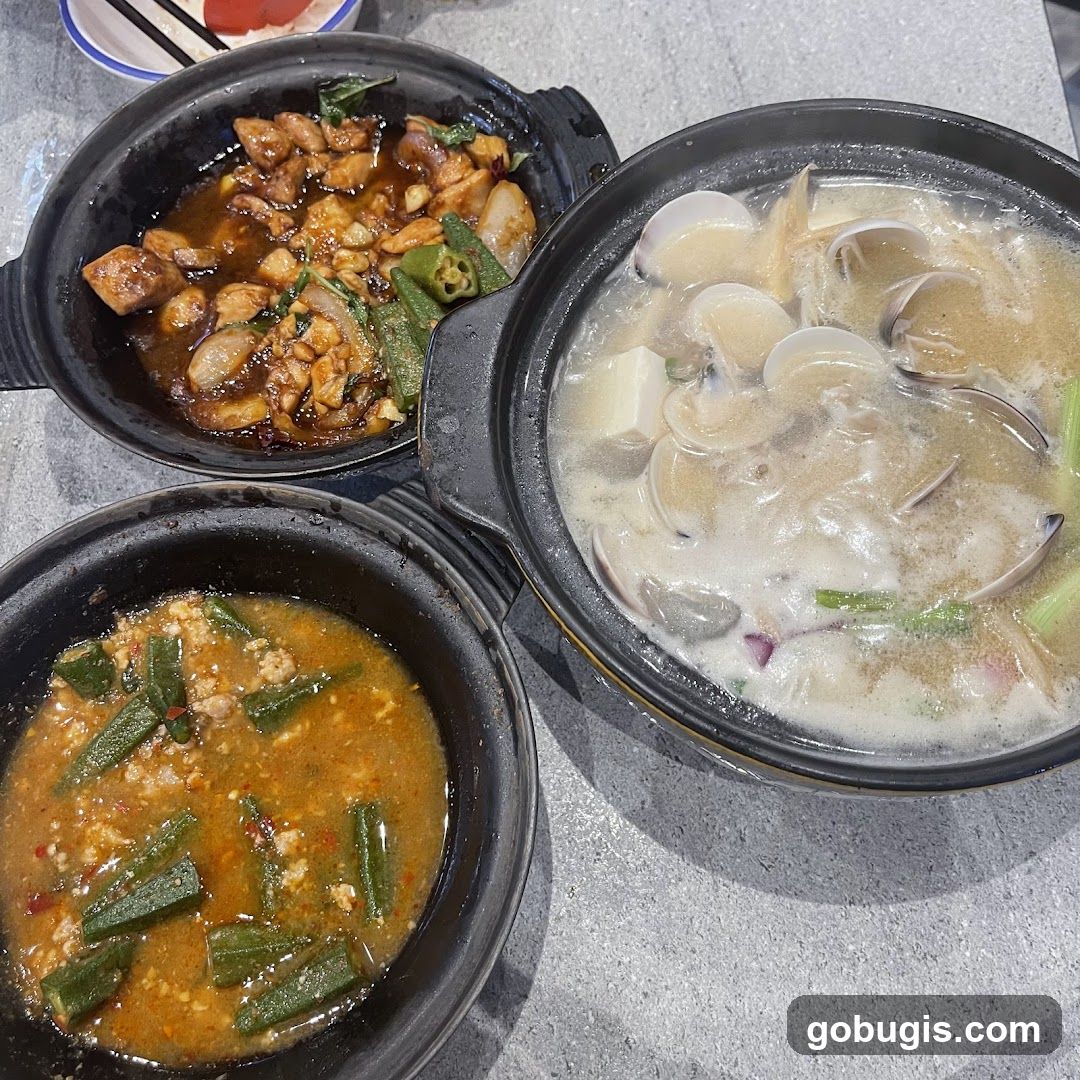 Three Clay Pot Dishes