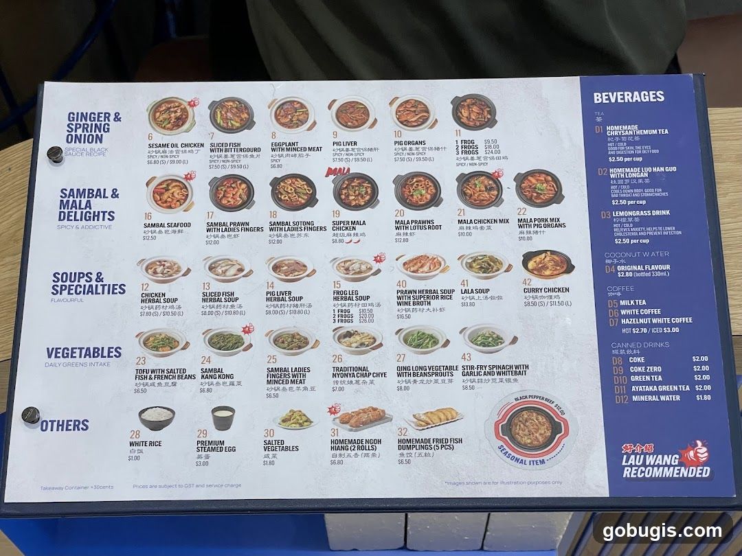 Lau Wang Recommended Menu