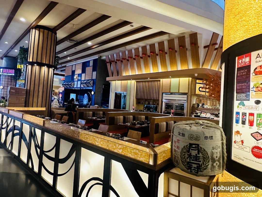 Restaurant Interior with Menu