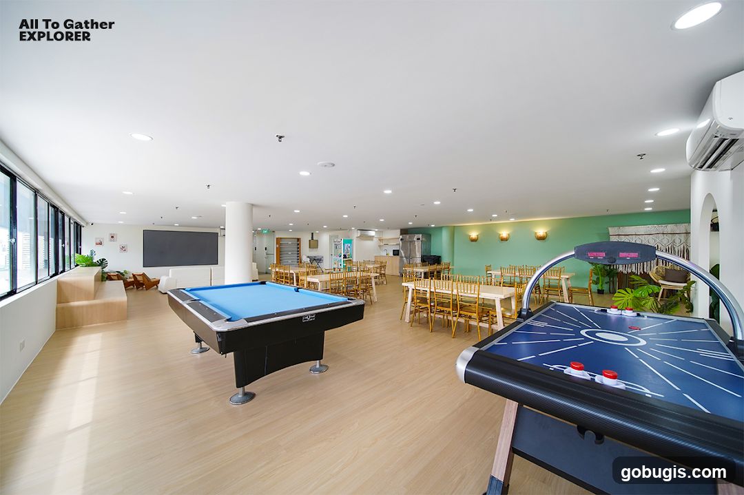 Recreational Space with Games and Dining Area