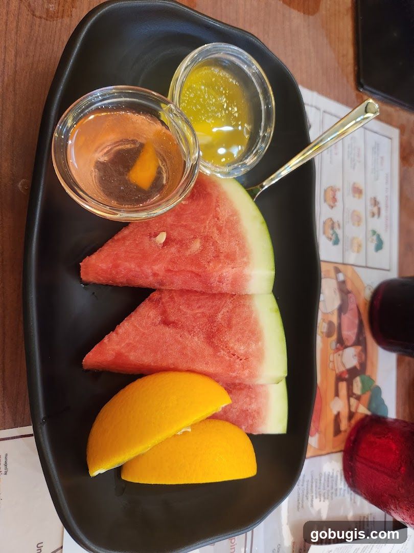 Fruit Platter with Dipping Sauces
