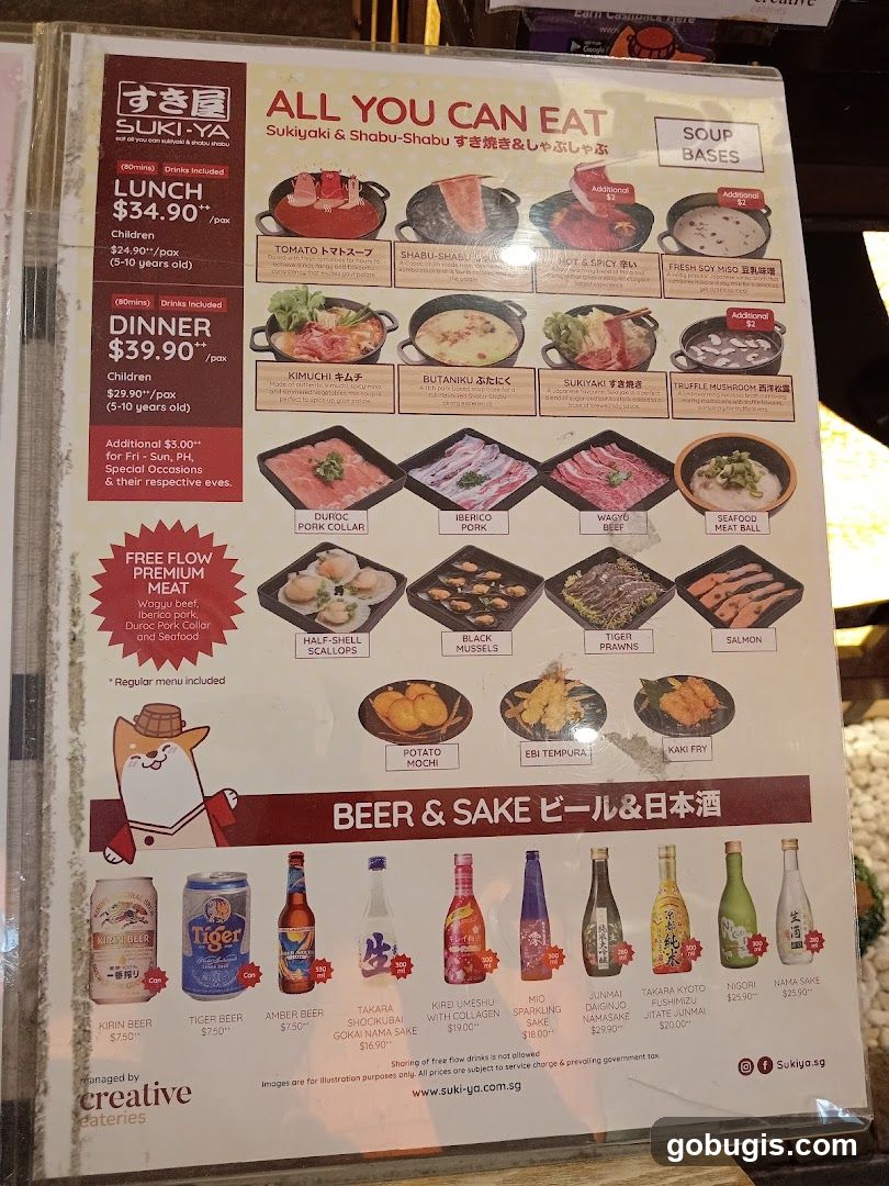 SUKI-YA ALL YOU CAN EAT Sukiyaki & Shabu-Shabu