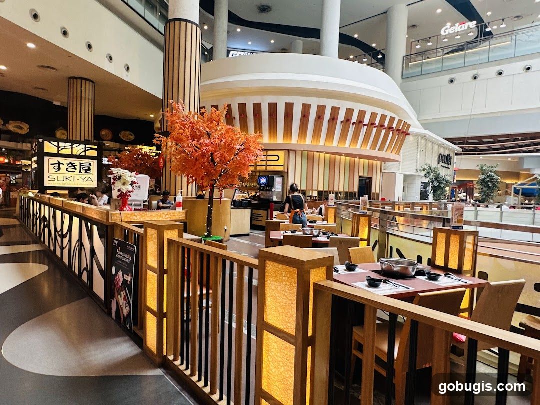 Restaurant Interior with Japanese Decor