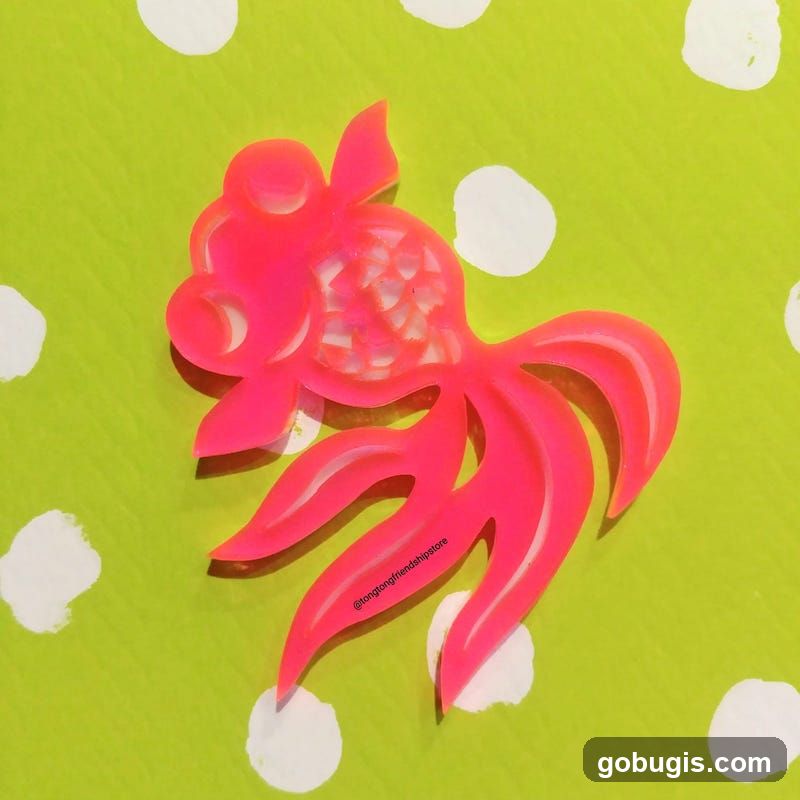 Pink Goldfish Charm