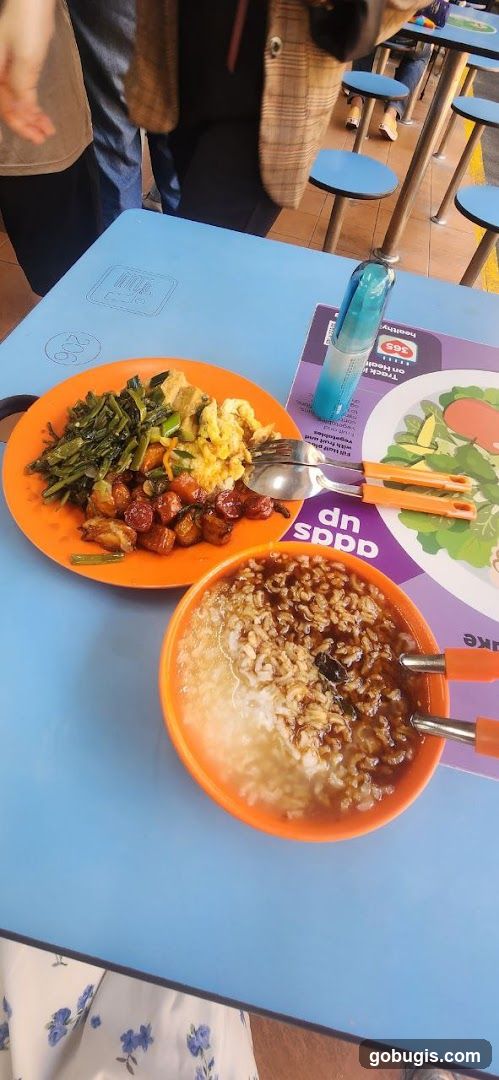 Food on a table