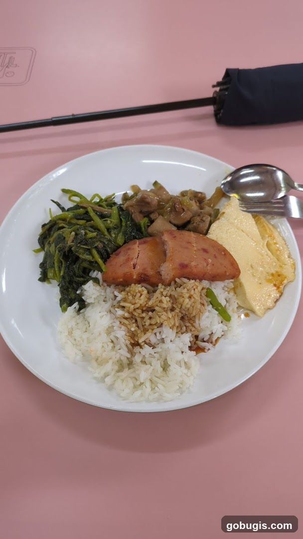 Plate of Rice with Various Toppings