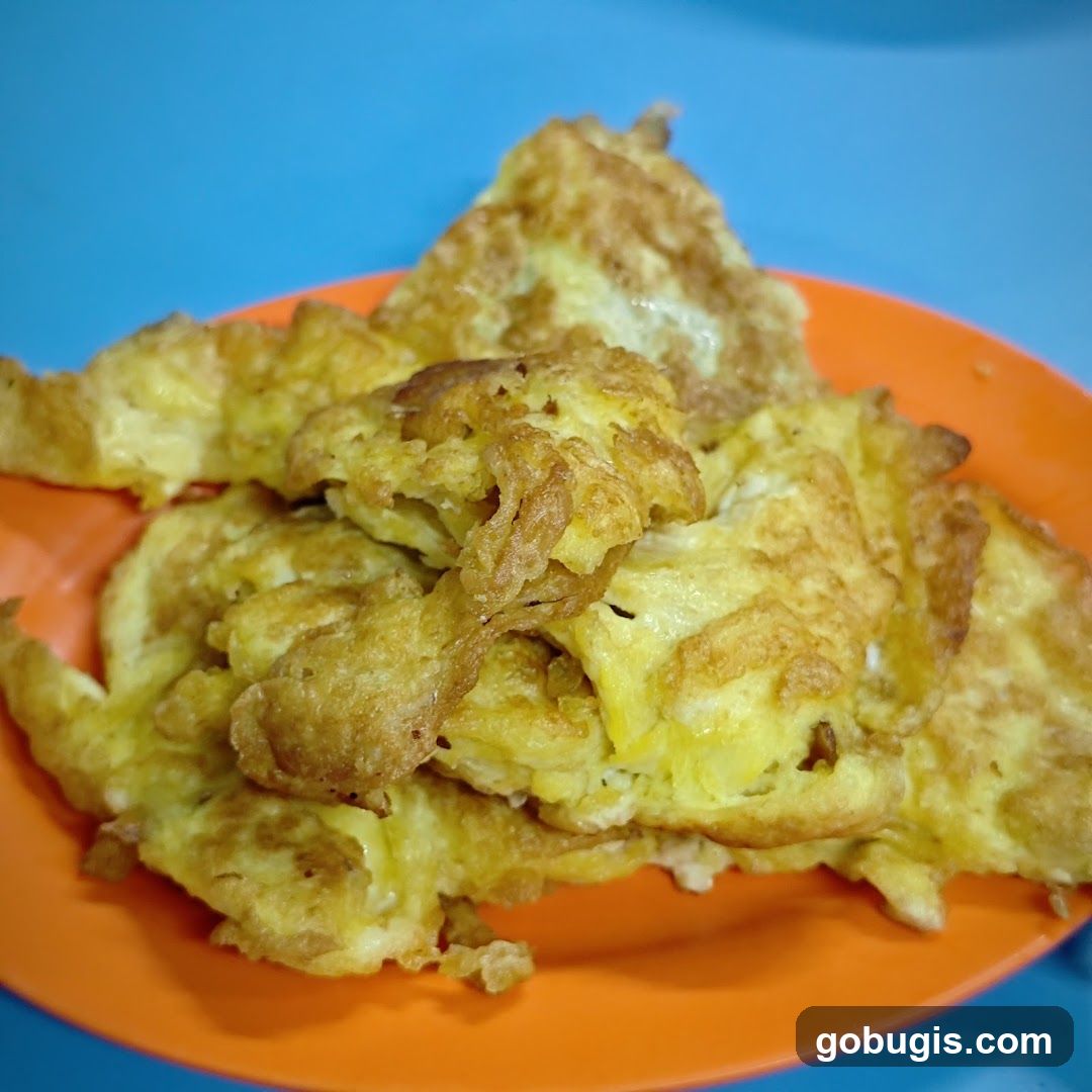 Omelette on a Plate