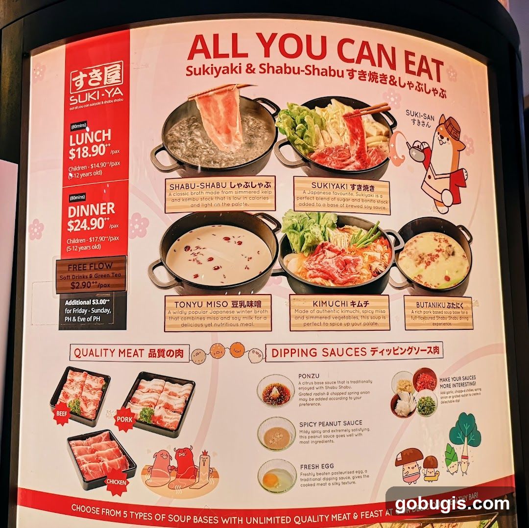ALL YOU CAN EAT Sukiyaki & Shabu-Shabu