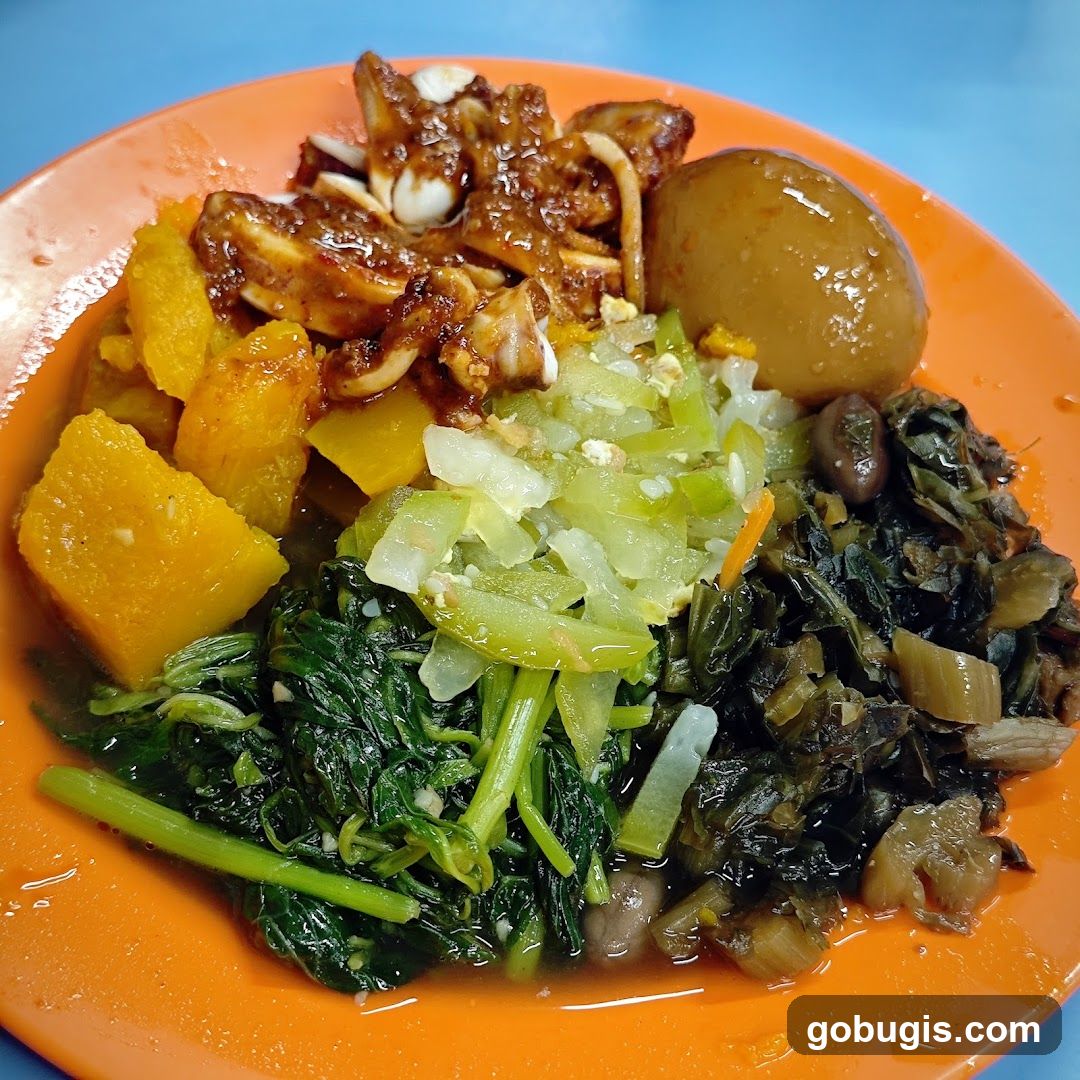 Plate of Mixed Food