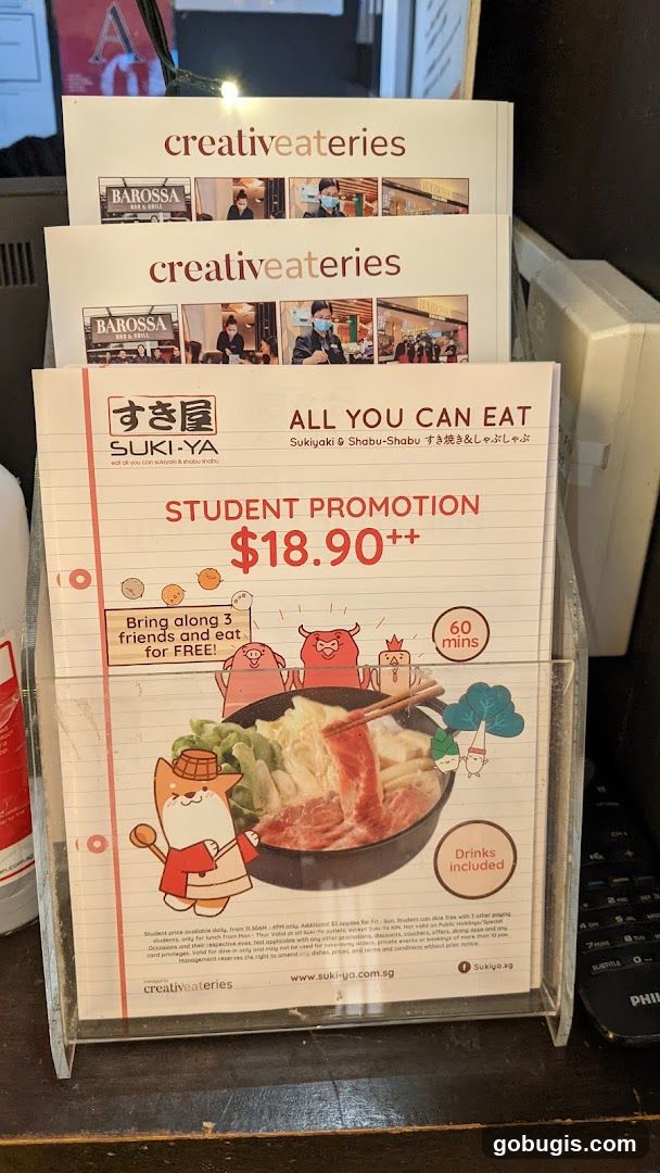 Suki-Ya Student Promotion Flyer