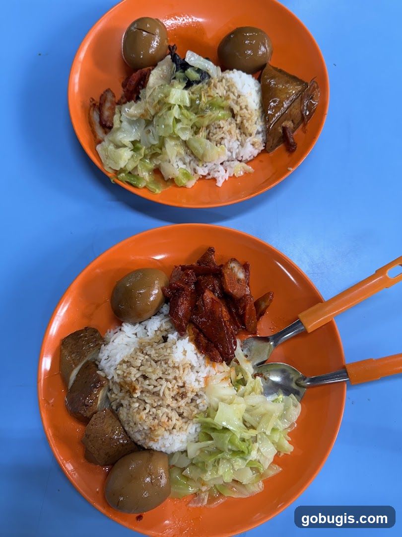 Braised Egg and Cabbage Rice