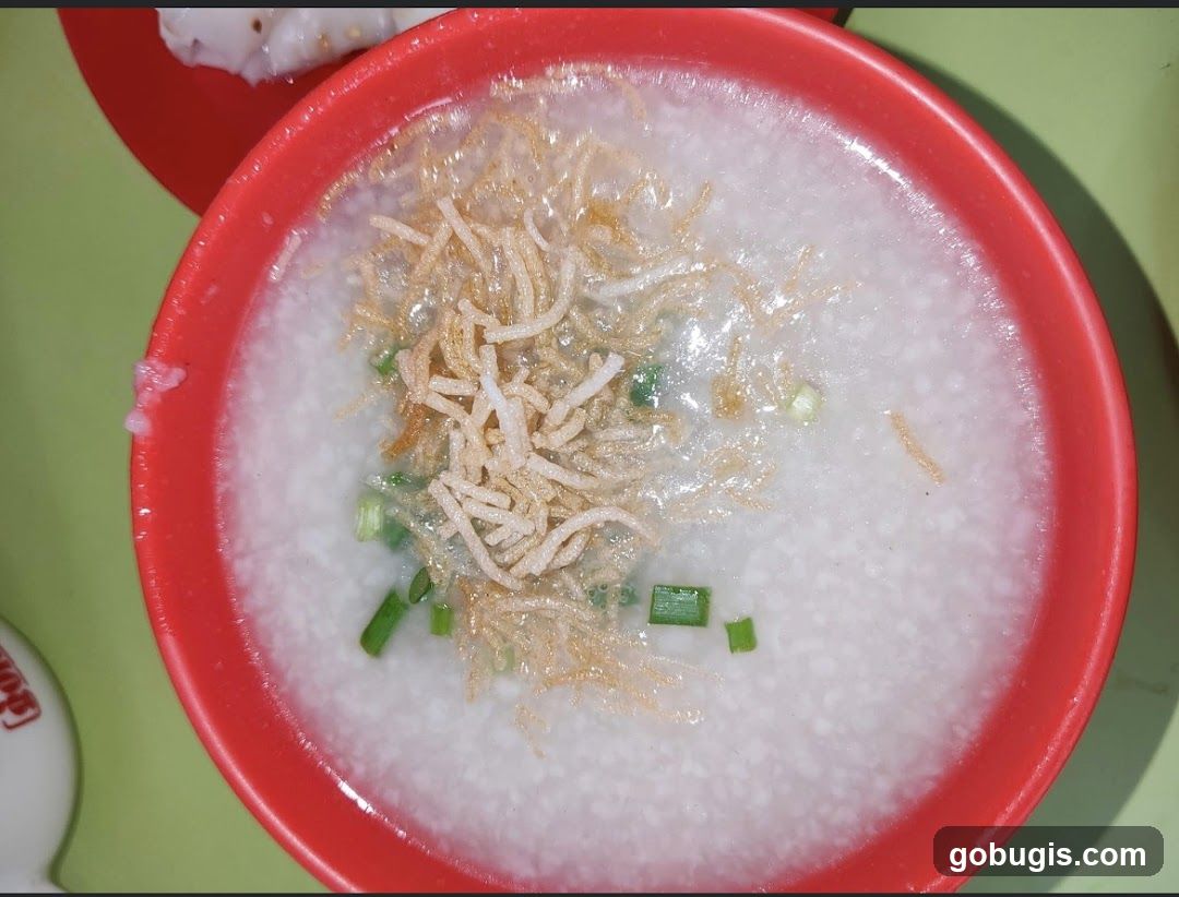 Congee with toppings