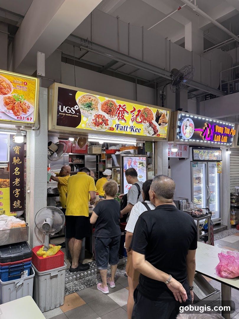Food Stall with Customers