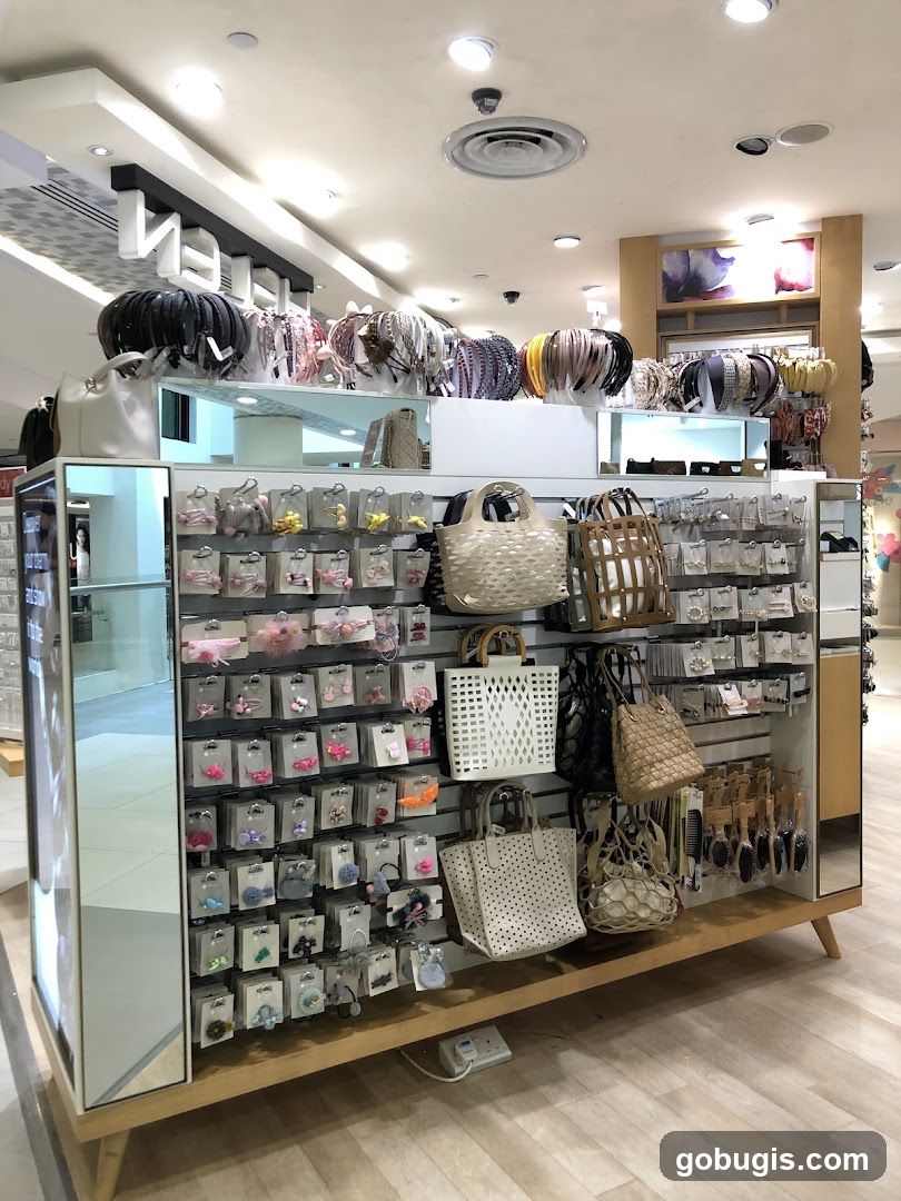 Hair Accessories and Bags Display