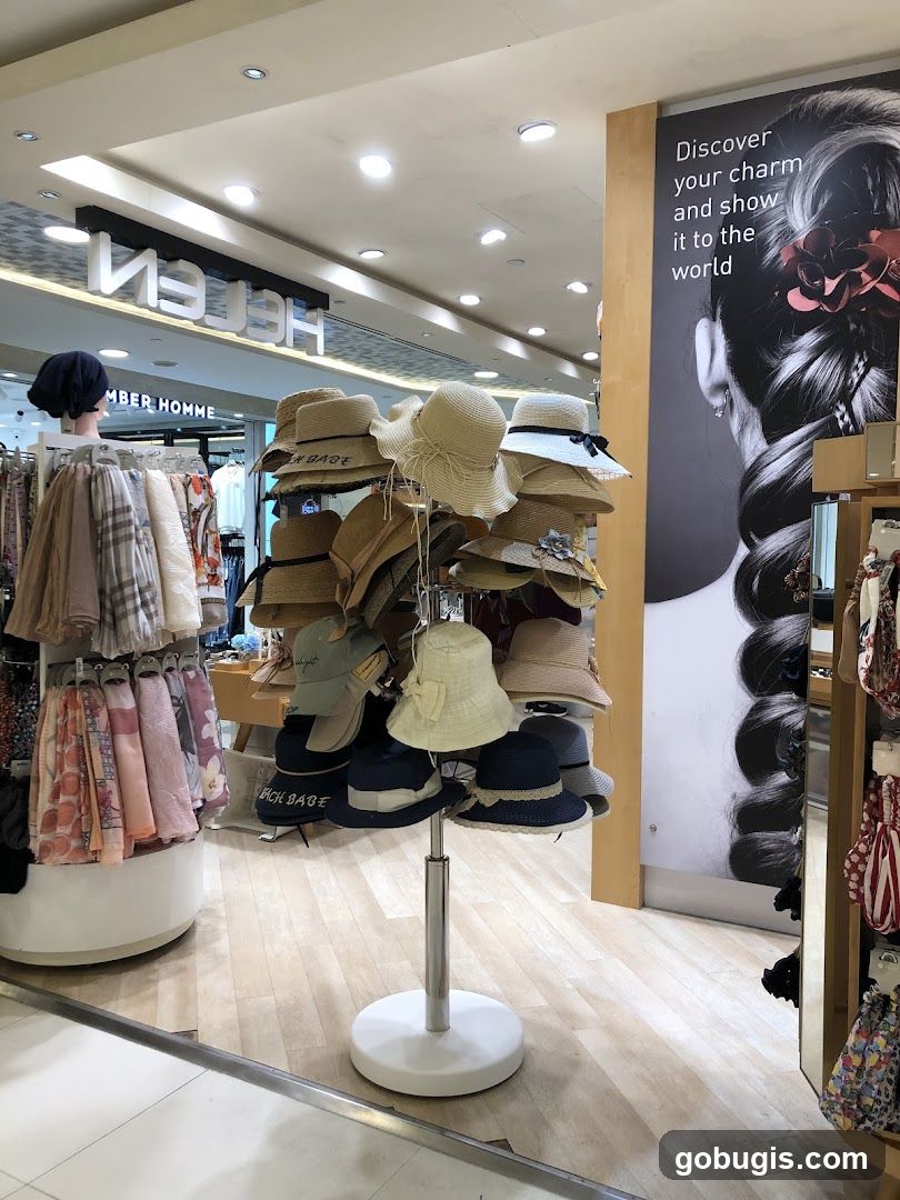 Hats and Scarves Display