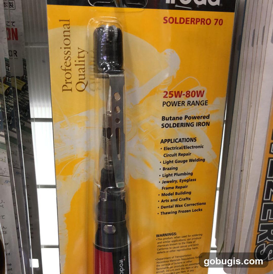 Butane Powered Soldering Iron