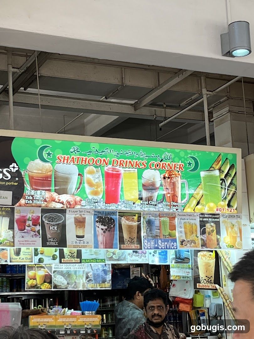 Shattoon Drinks Corner Menu
