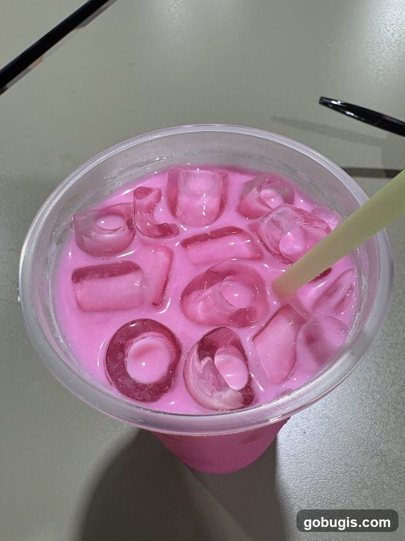 Pink Drink with Ice
