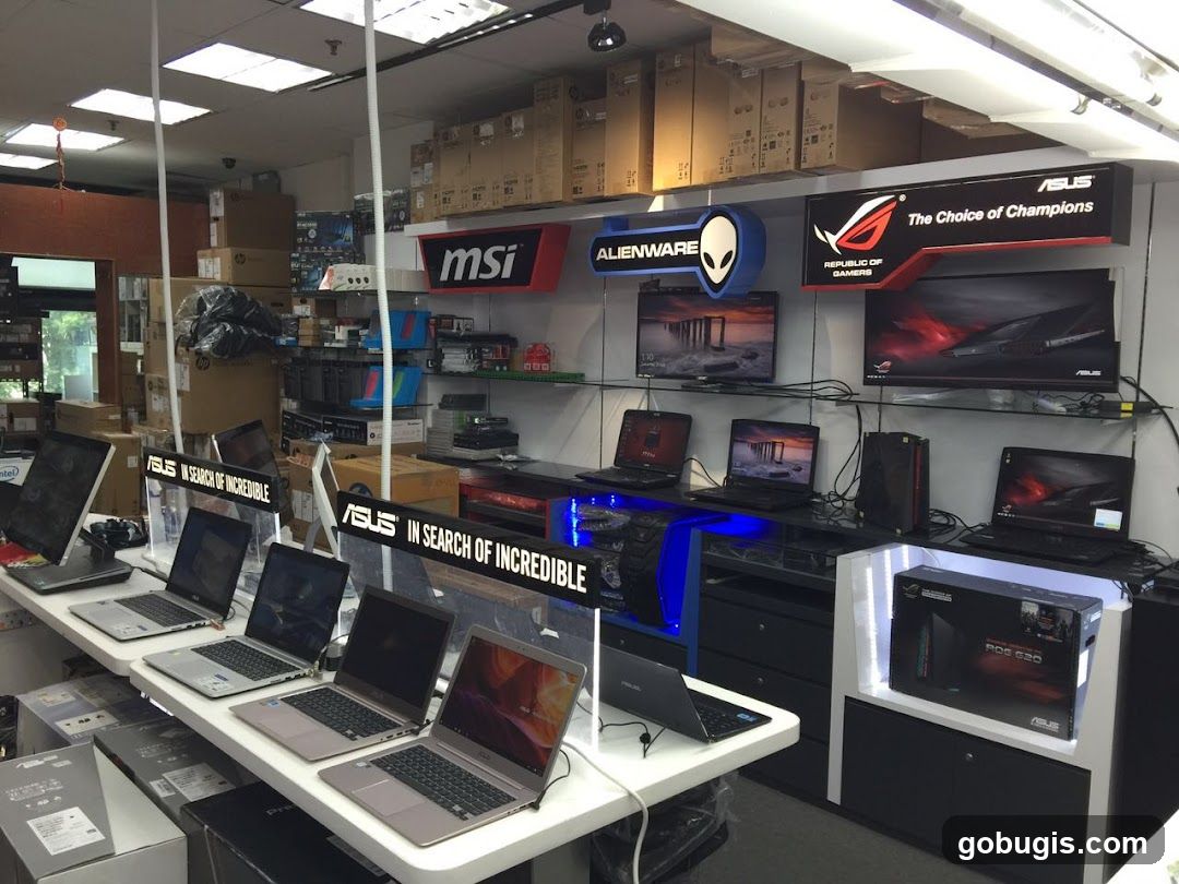 Computer Store Display