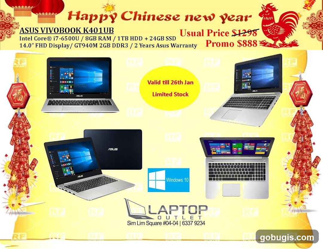 Happy Chinese New Year Laptop Promotion