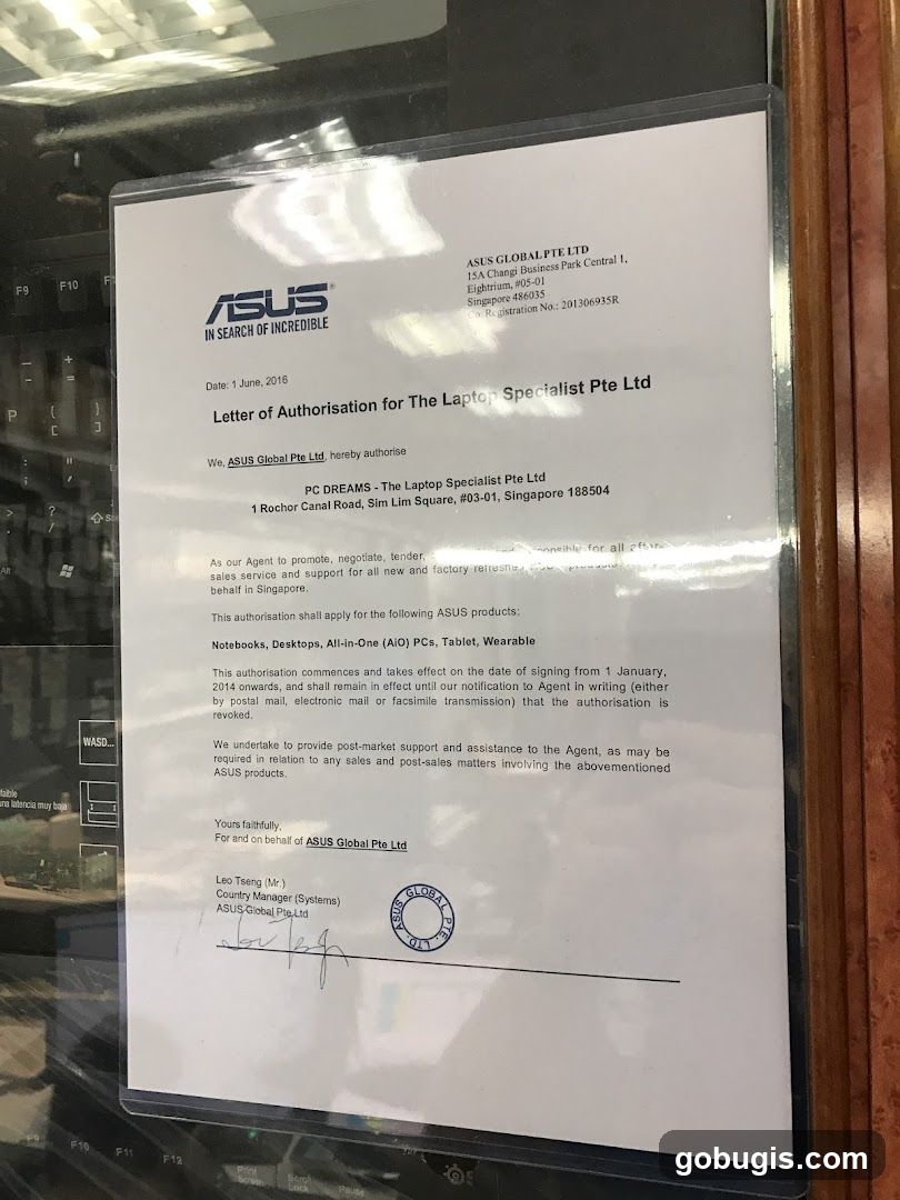 Letter of Authorisation