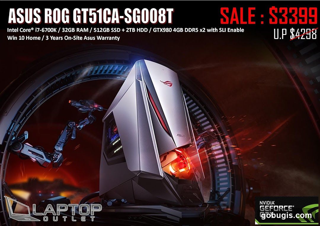 ASUS ROG GT51CA-SG008T Computer Sale
