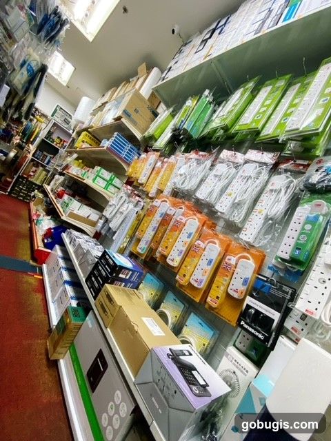 Electronics Store Shelves