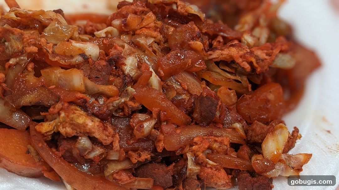 Close-up of Al Pastor Meat