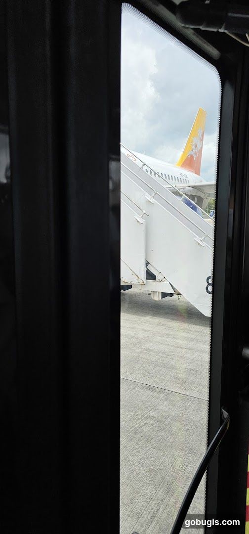 Airplane boarding stairs