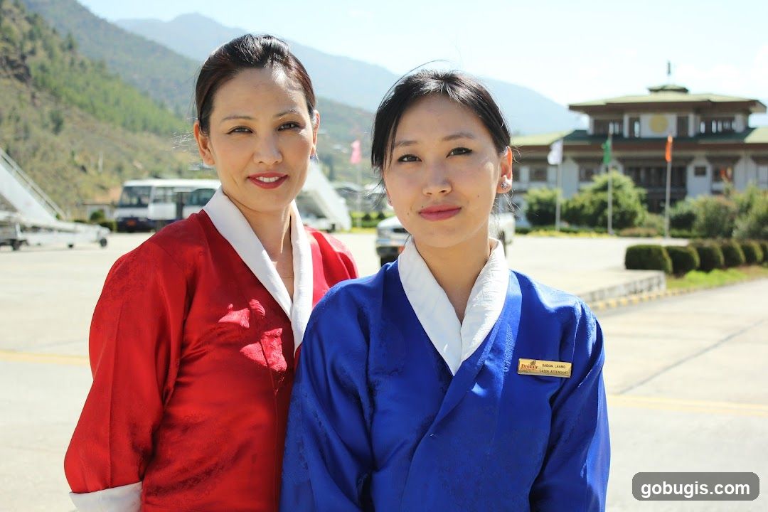 Two women in traditional attire