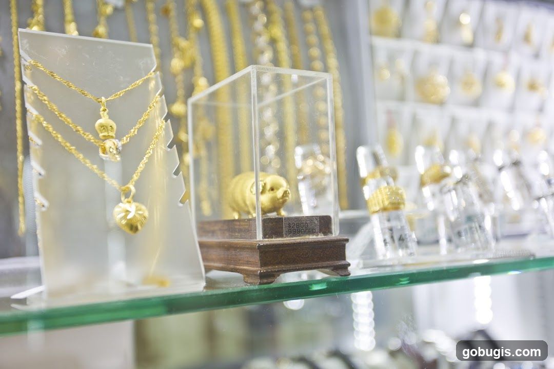 Gold Jewelry Display