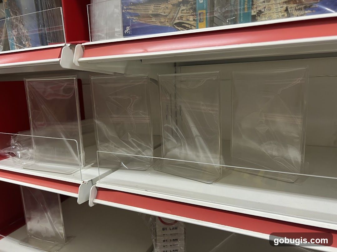 Empty Display Shelves