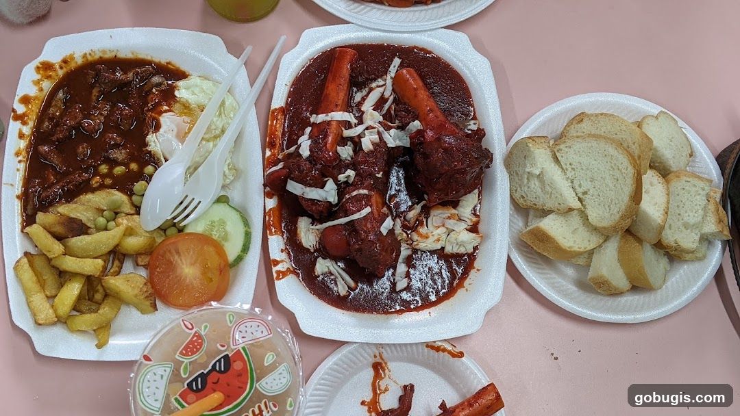 Meat dishes with sides