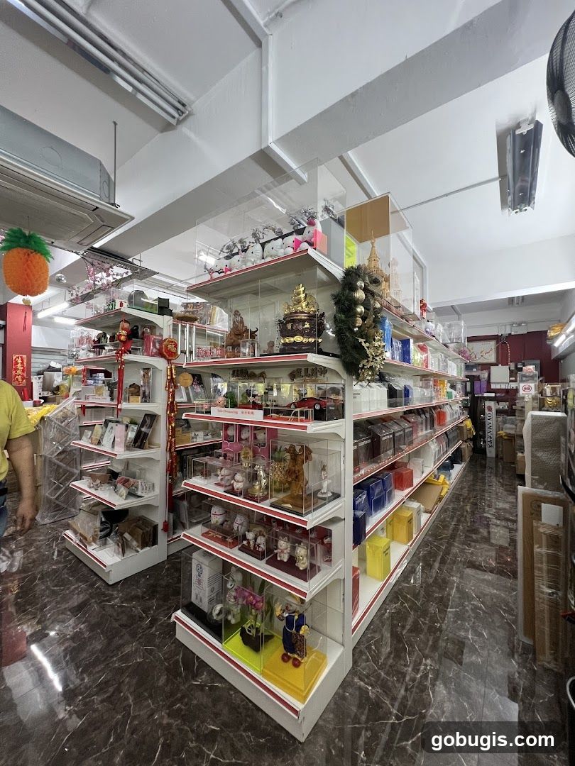 Store Interior with Shelving