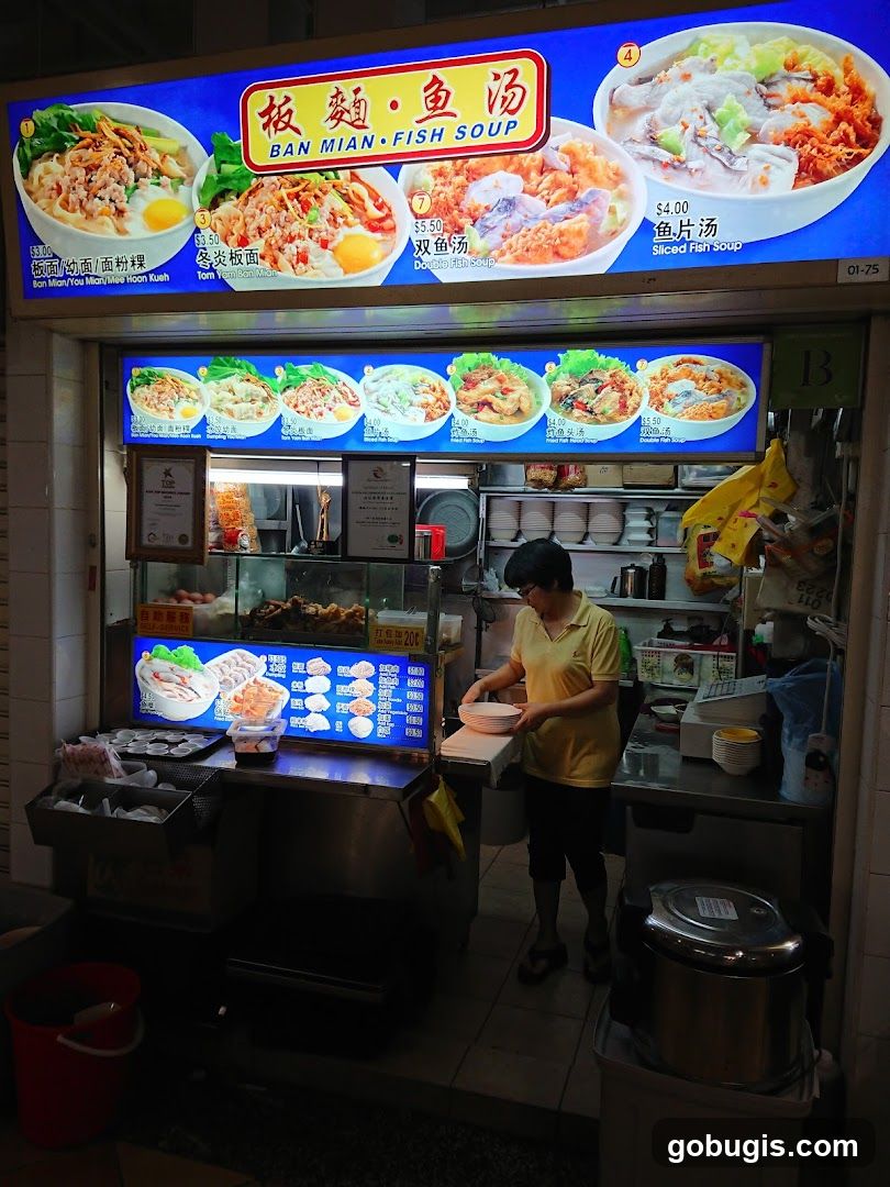 Ban Mian.Fish Soup