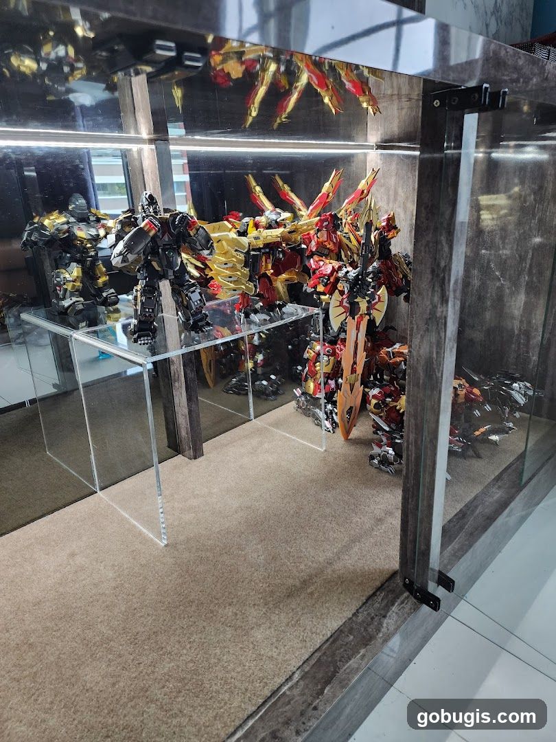 Display Case with Action Figures