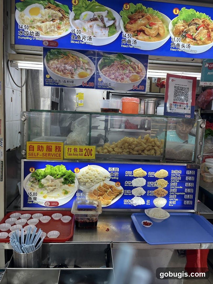 Ban Mian.Fish Soup