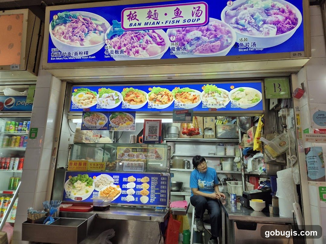 Ban Mian.Fish Soup