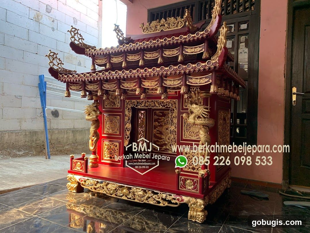 Ornate Red and Gold Altar
