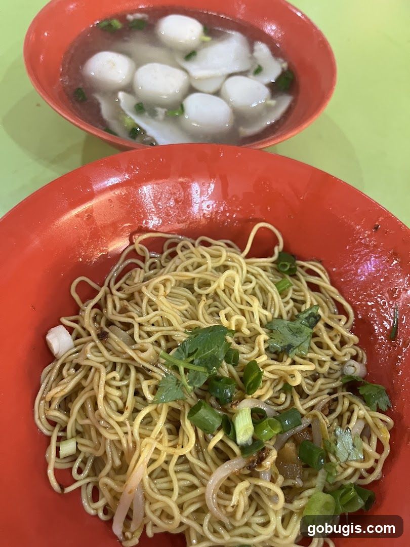Noodles and Fish Balls