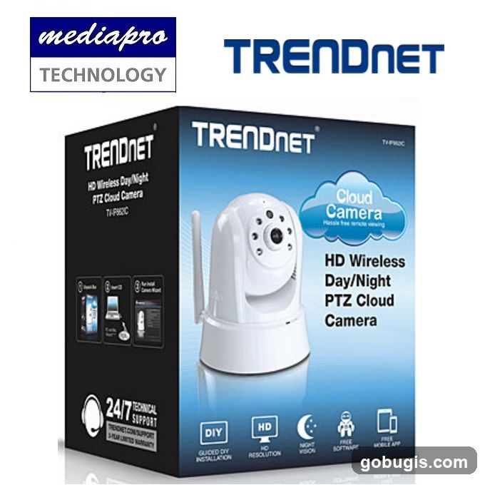 TRENDNET HD Wireless Day/Night PTZ Cloud Camera