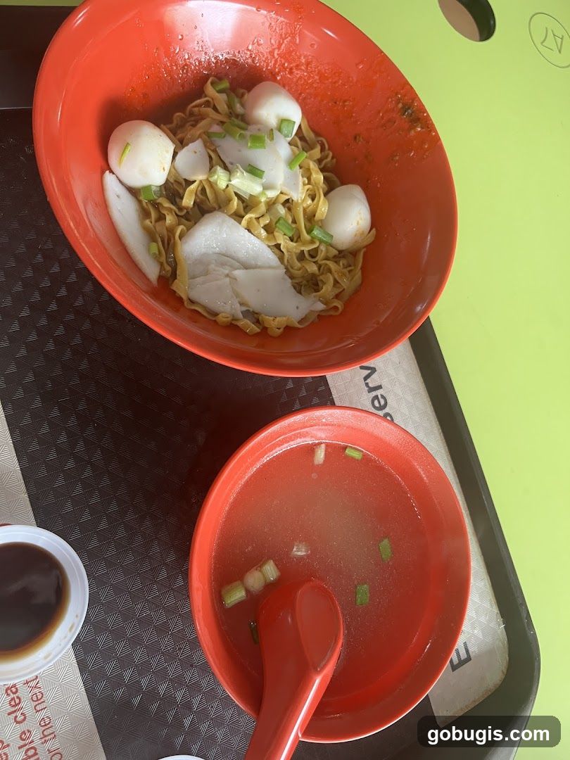 Noodles with Fish Balls and Soup