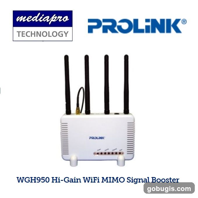 PROLiNK WGH950 Hi-Gain WiFi MIMO Signal Booster