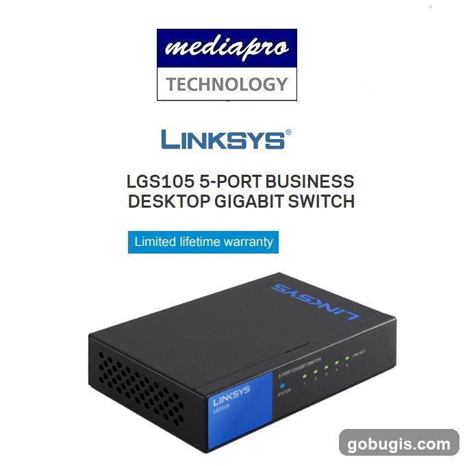 Linksys LGS105 5-Port Business Desktop Gigabit Switch