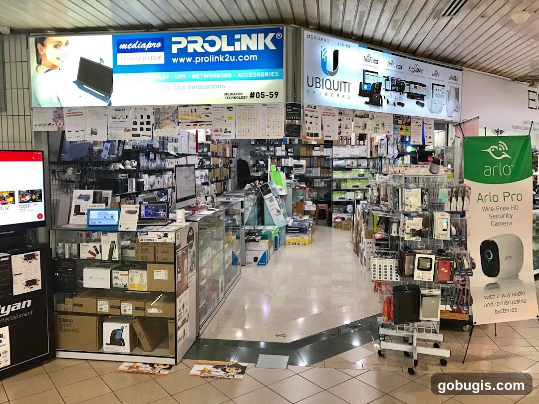 Electronics Store Interior