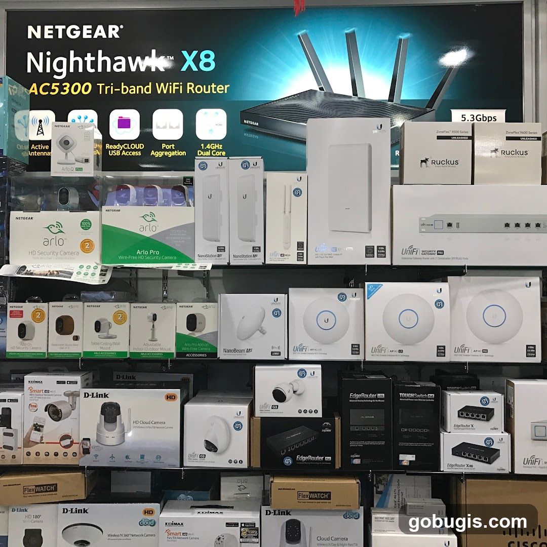 Networking Equipment Display